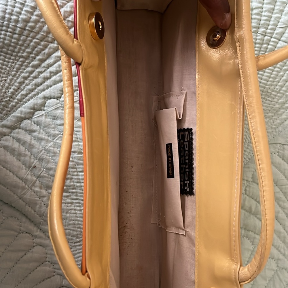 Colorful Patchwork Leather Bag - Picture 3 of 3